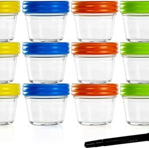 12 Eco Baby Food Glass Jars
